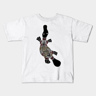 Aboriginal Art - Platypus Kids T-Shirt